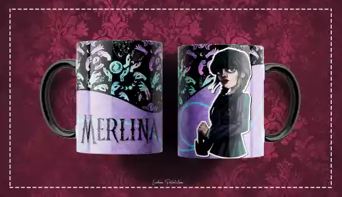 vectores plantilas MERLINA,SERIE,NETFLIX,